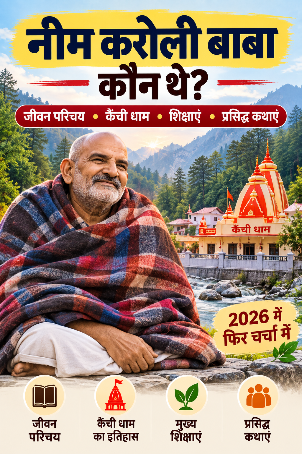नीम करोली बाबा कौन थे? जीवन परिचय, कैंची धाम और शिक्षाएं 1 नीम करोली बाबा कौन थे? जीवन परिचय, कैंची धाम और शिक्षाएं