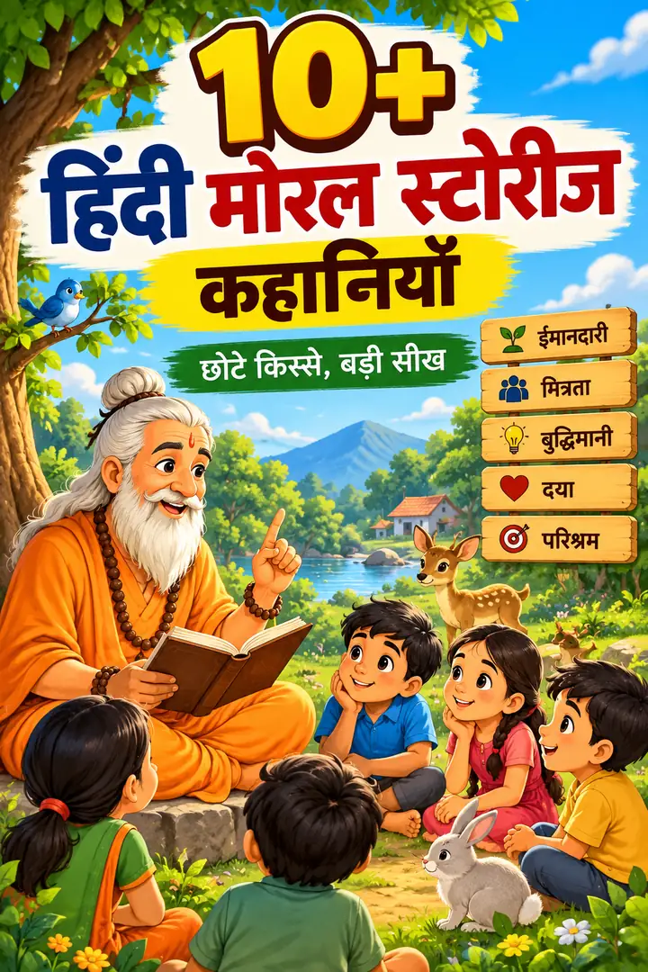 10+ हिंदी मोरल स्टोरीज - कहानियाँ 3 10+ moral stories n hindi