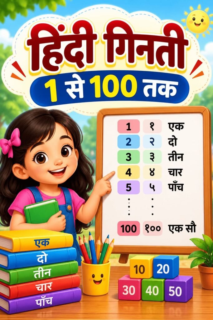 हिंदी गिनती 1 से 100 तक