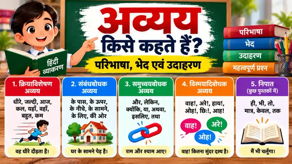 अव्यय किसे कहते हैं
